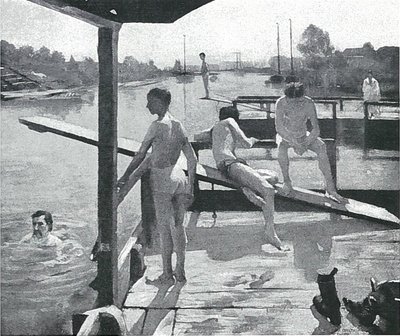 Swimming Facility at Grothe, Königsberg by Lovis Corinth